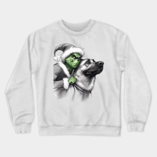 The Grinch and Dog Christmas tee Crewneck Sweatshirt